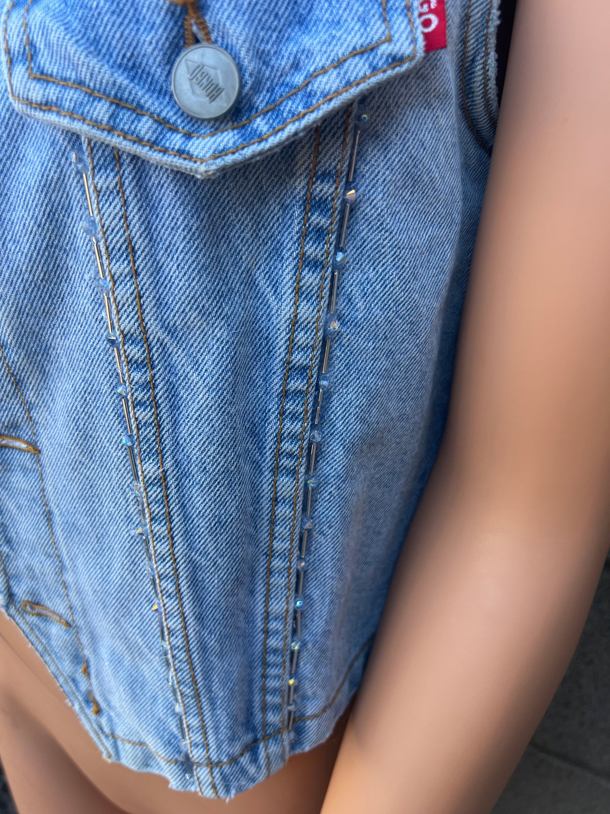 Alta Afton Clothing Vintage Bongo Denim Vest BLING! Vintage Bongo Denim Vest BLING!