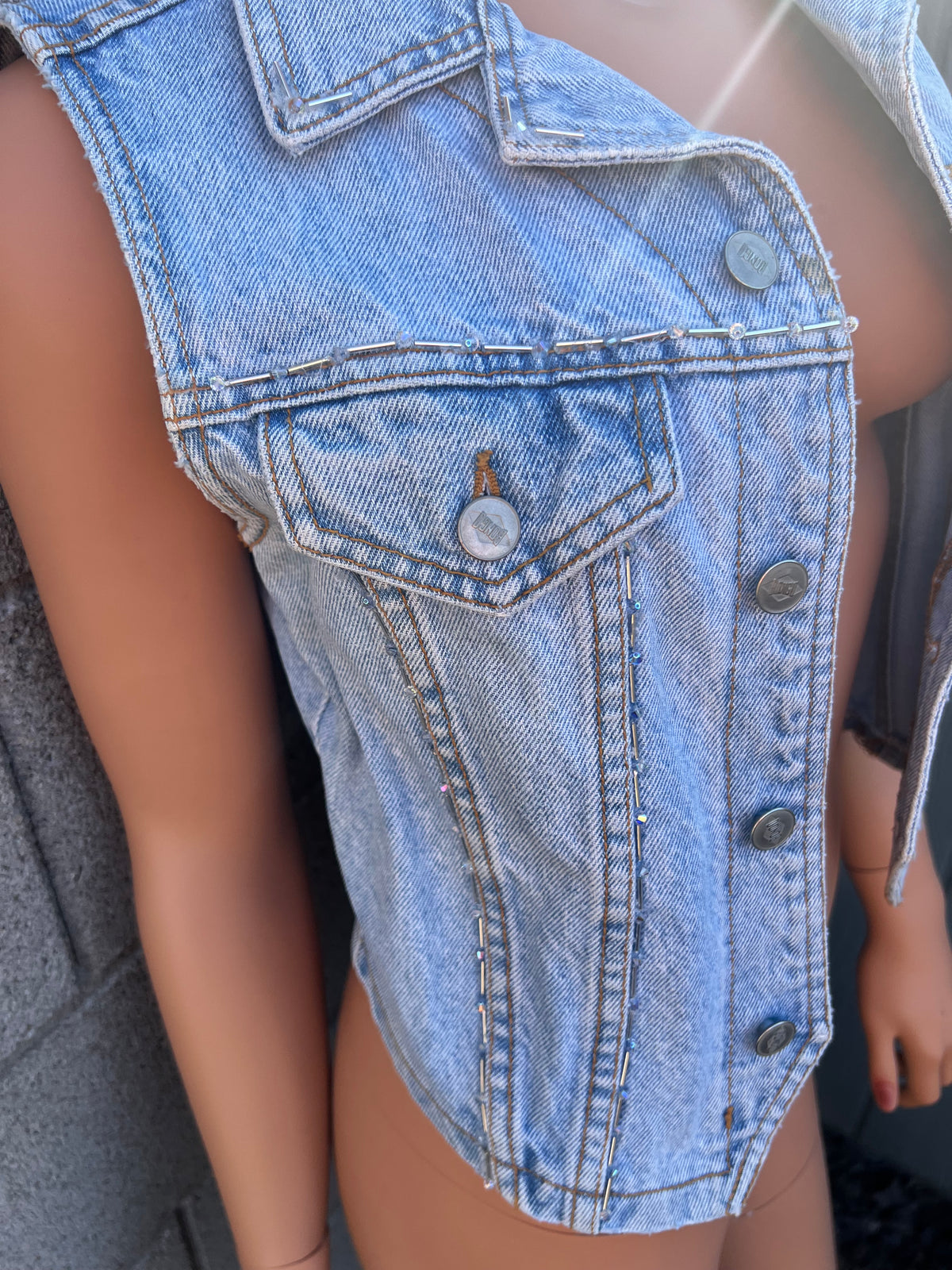 Alta Afton Clothing Vintage Bongo Denim Vest BLING! Vintage Bongo Denim Vest BLING!