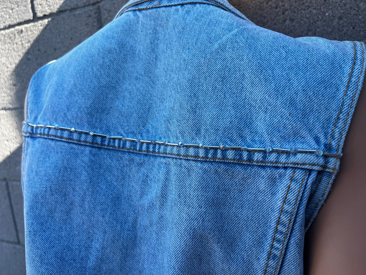 Alta Afton Clothing Vintage Bongo Denim Vest BLING! Vintage Bongo Denim Vest BLING!