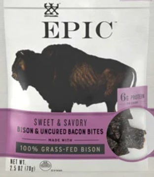 EPIC Dog Treats BITES Bison & Uncured Bacon 2.5oz