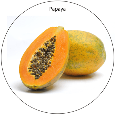 The Best Bird Food Fruits and Vegetables Organic Papaya - 4oz Organic Dried Fruit 07DF-Pa-4